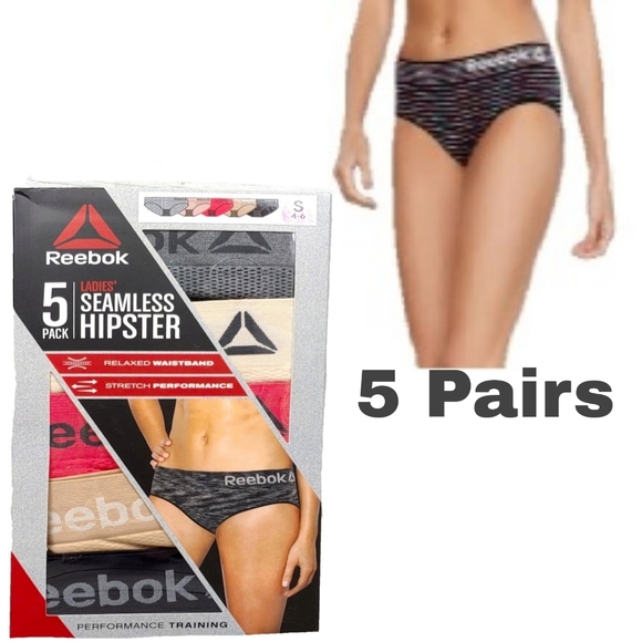 Reebok Other - NEW Reebok 5 Pack Wmns S Seamless Hipster Panties